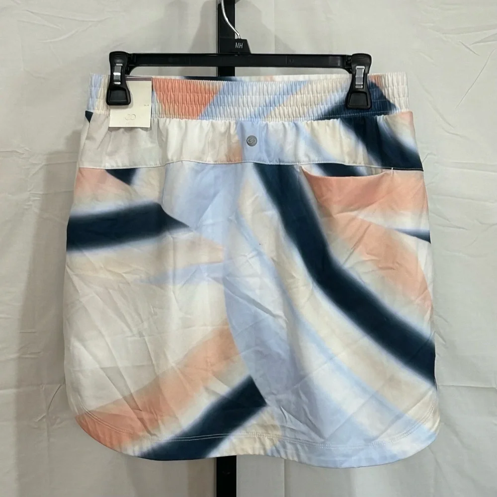 CALIA by Carrie Underwood Women's Skort in Blue and Cream NWT